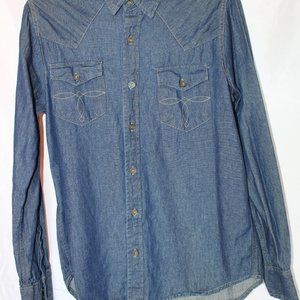 Long sleeve denim shirt